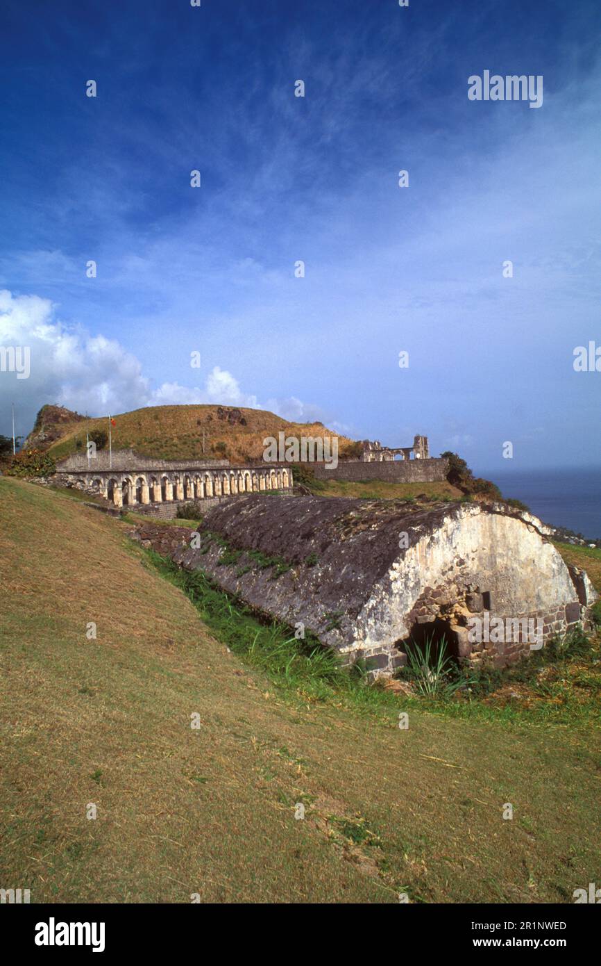Brimstone Hill Fortress St Kitts Stock Photo