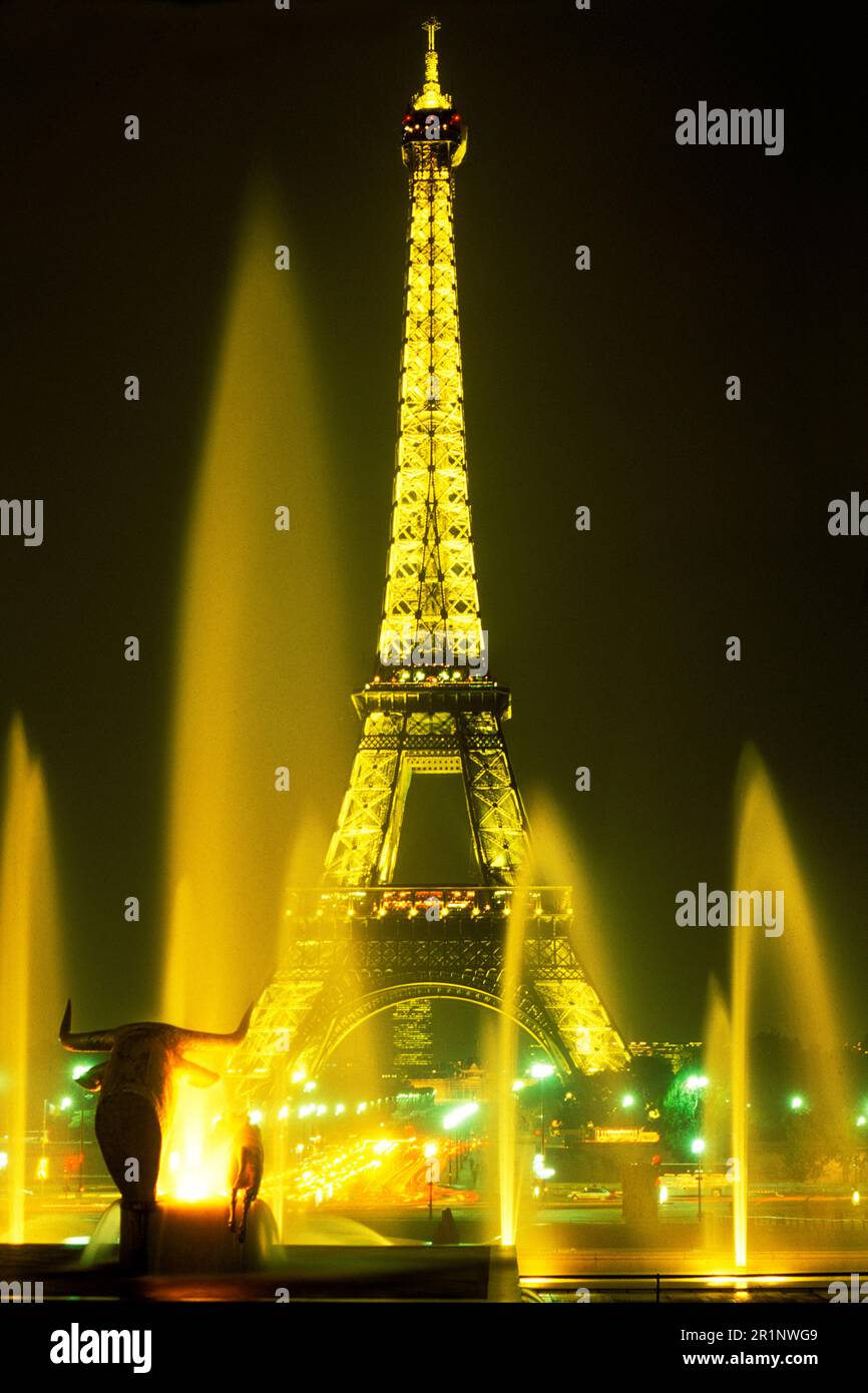 World famous Eiffel Tower Paris France Stock Photo