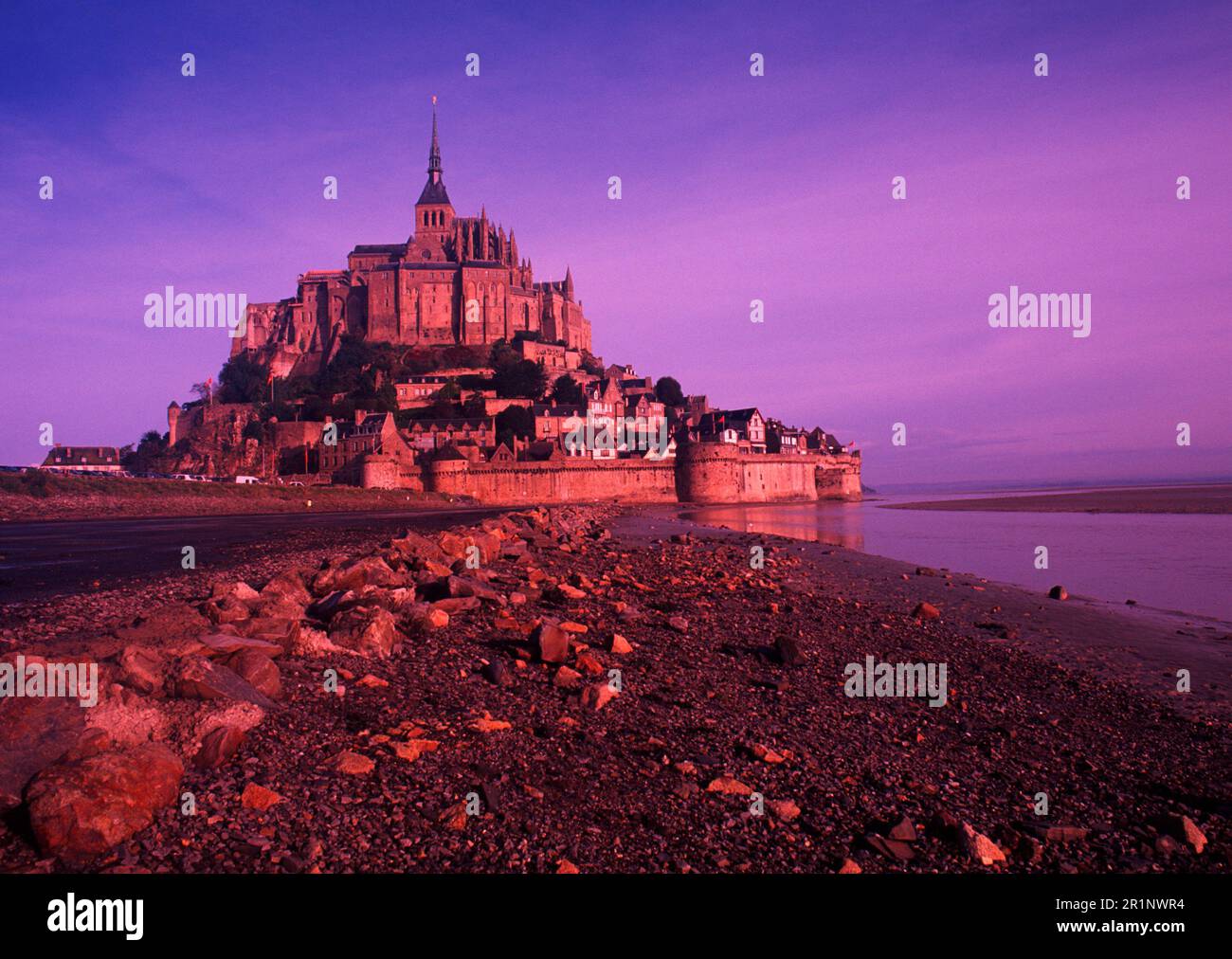 Famous Mont St Michel Fortress Normandy France Stock Photo Alamy