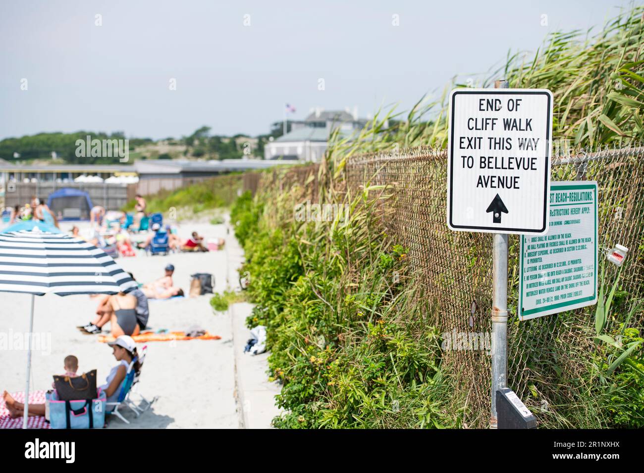 Reject's Beach at the end of Newport Cliff Walk Stock Photo