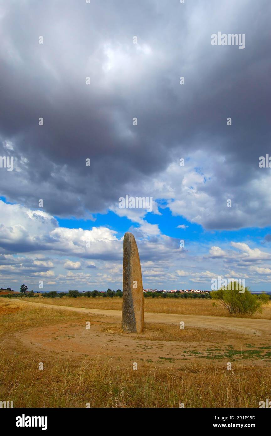 Outeiro Menhir, Megalithic Site near Monsaraz, Outeiro, Evora district