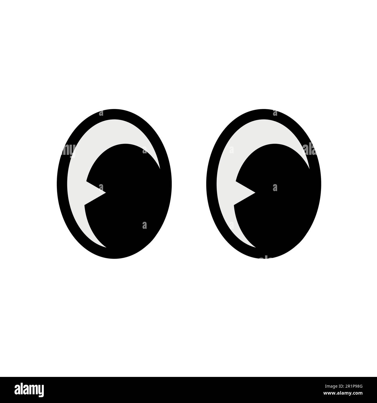 Vector flat cartoon retro eyes Stock Vector Image & Art Alamy