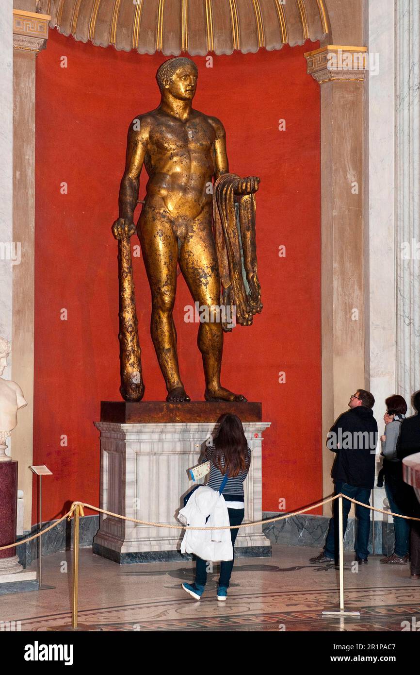 Ancient Greek Statue of Hercules, Bronze Statue of Hercules Invictus