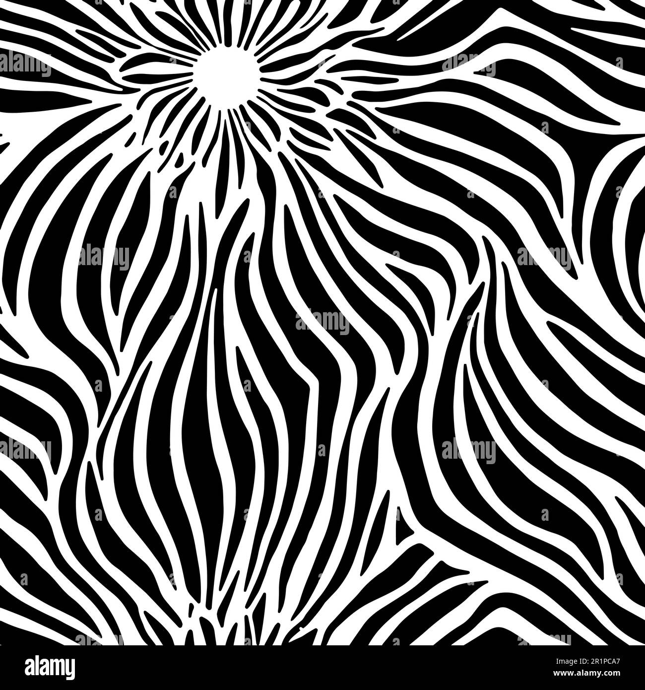 Vector Flowers, Black and White Floral Seamless Pattern Stock Vector ...