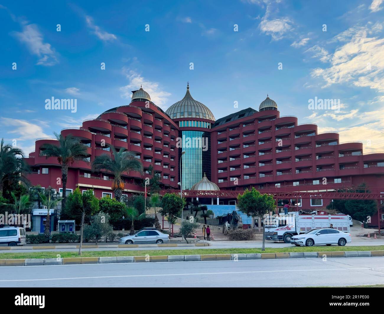 Delphin Palace Resort Hotel, Lara Beach, Antalya, Turkey Stock Photo