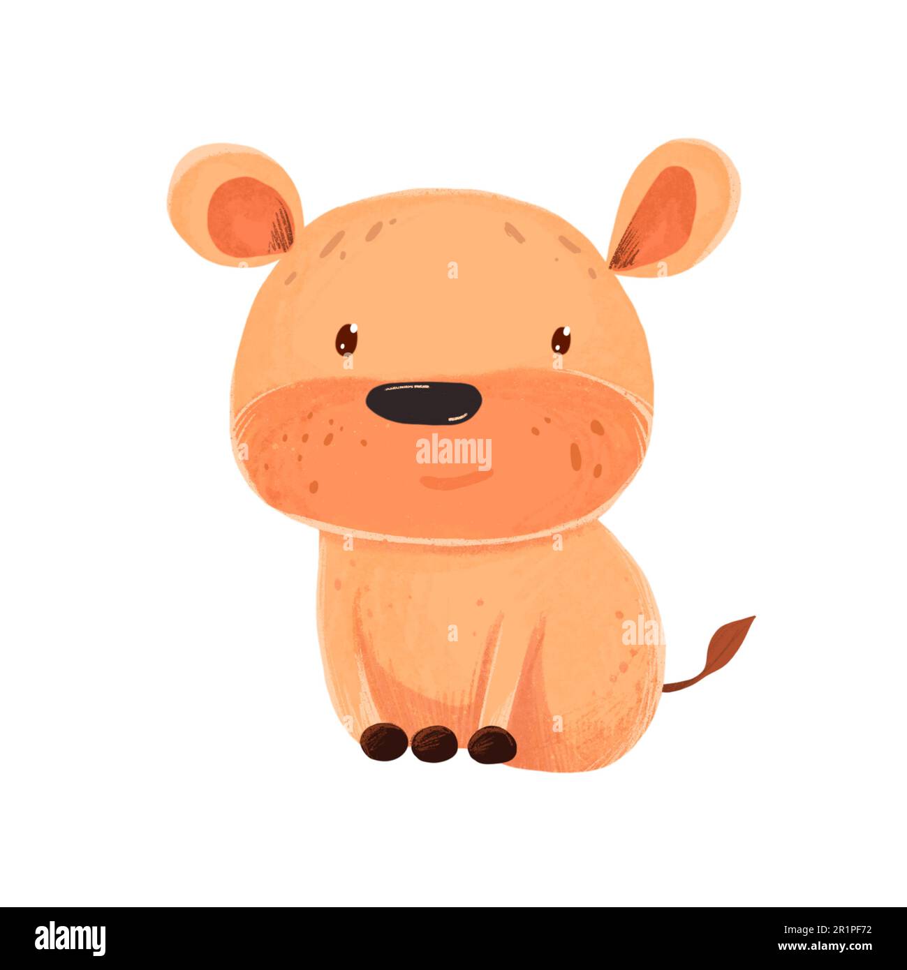Cute cartoon Animals Child textured Illustration