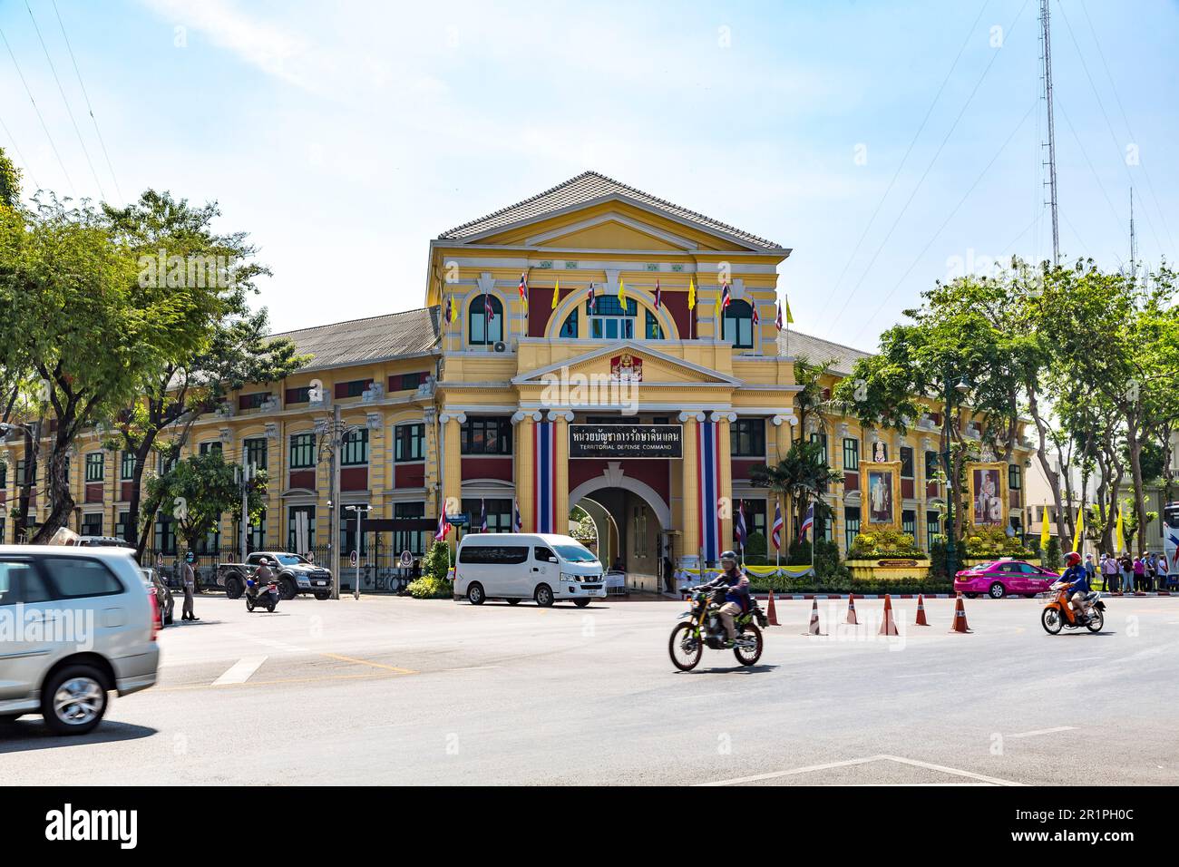 Territorial Defense Command, Government Building, Sanam Chai Rd, Bagkok, Thailand, Asia Stock Photo