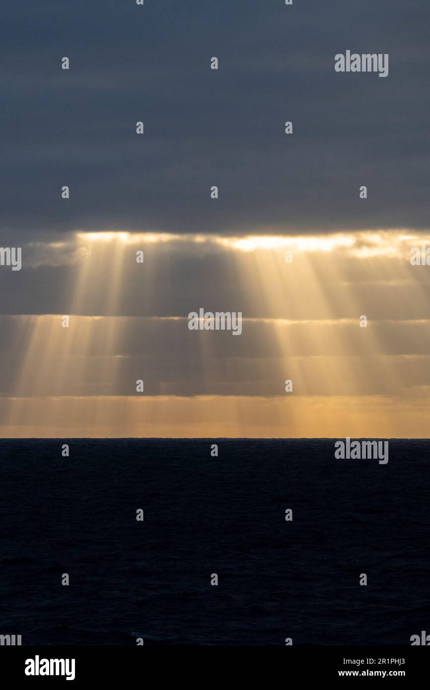 Chile, Juan Fernandez Archipelago, Alexander Selkirk Island. Sunrise ...