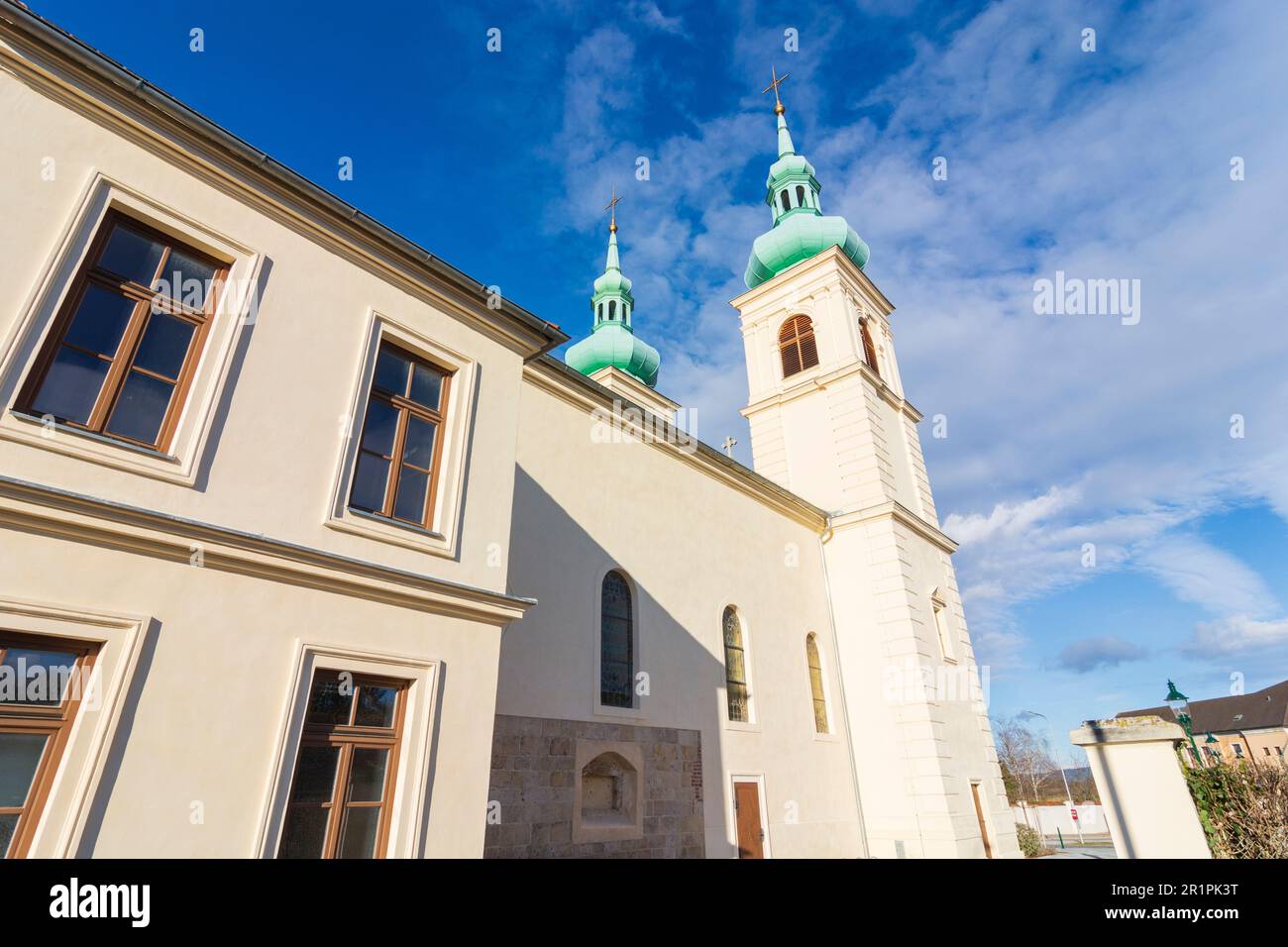 Schwarzau am Steinfeld, church Schwarzau am Steinfelde in Vienna Alps (Wiener Alpen), Alps, Lower Austria, Austria Stock Photo