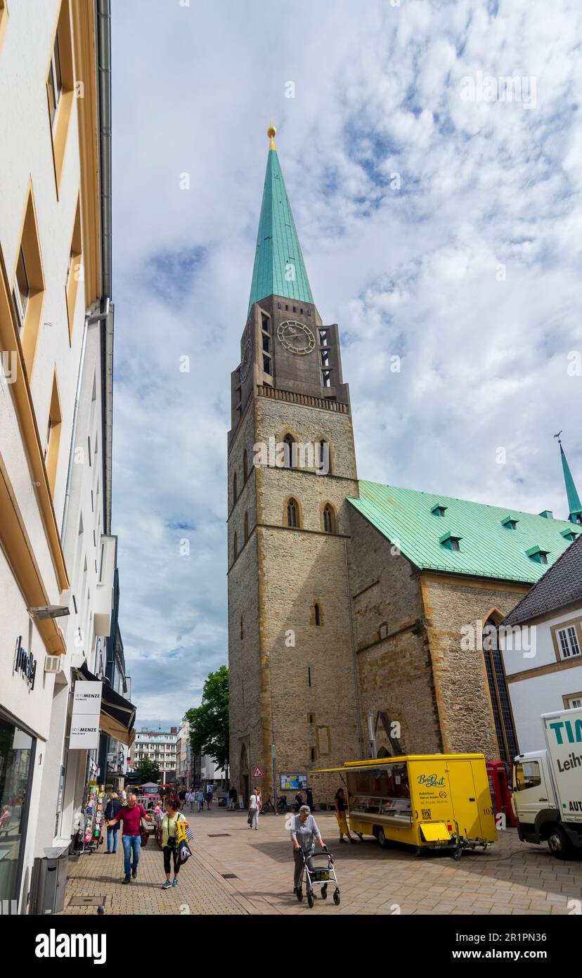 Bielefeld, church Altstädter Nicolaikirche in Teutoburger Wald, North Rhine-Westphalia, Germany Stock Photo