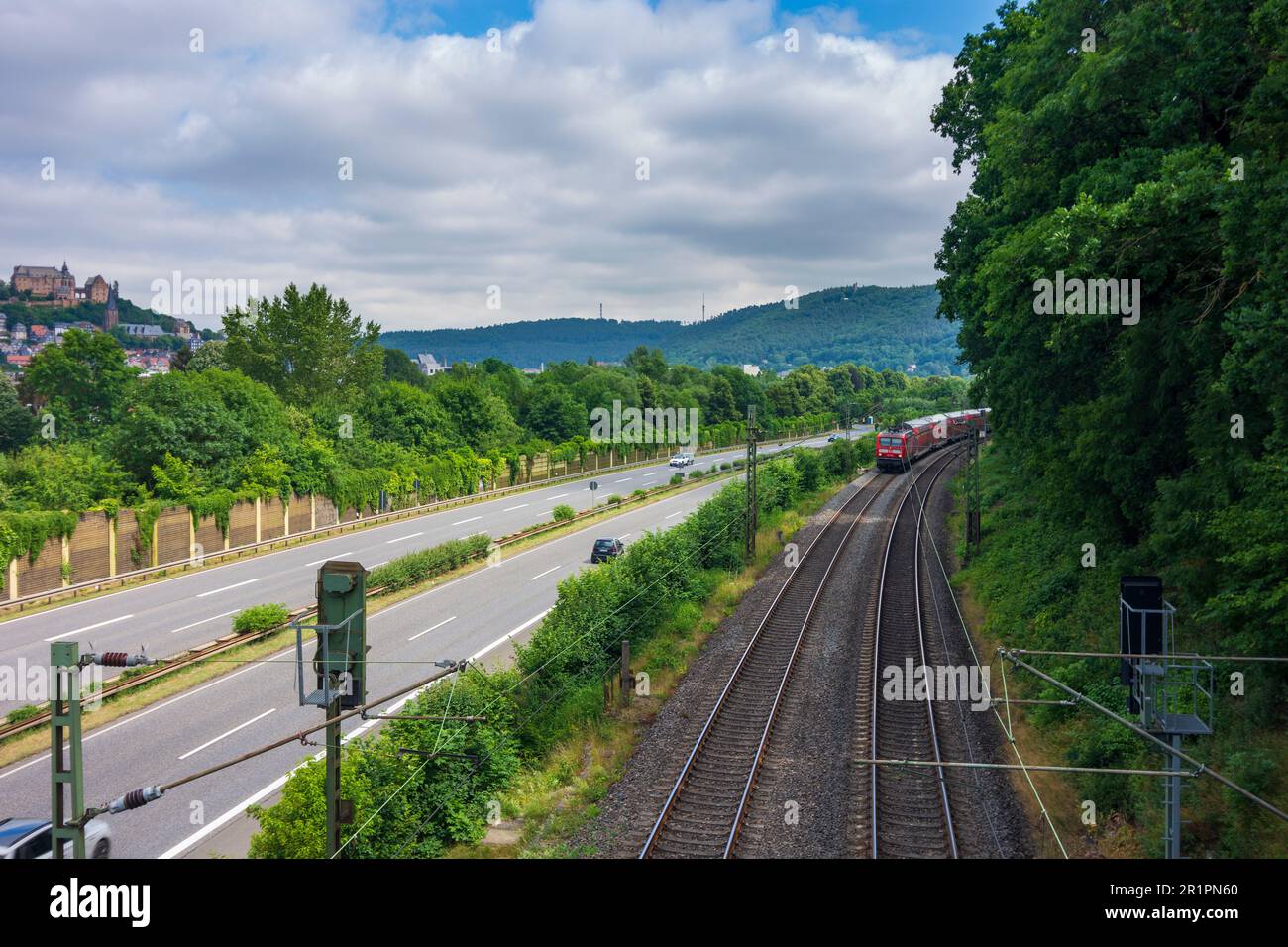 Train line main weser bahn hires stock photography and images Alamy