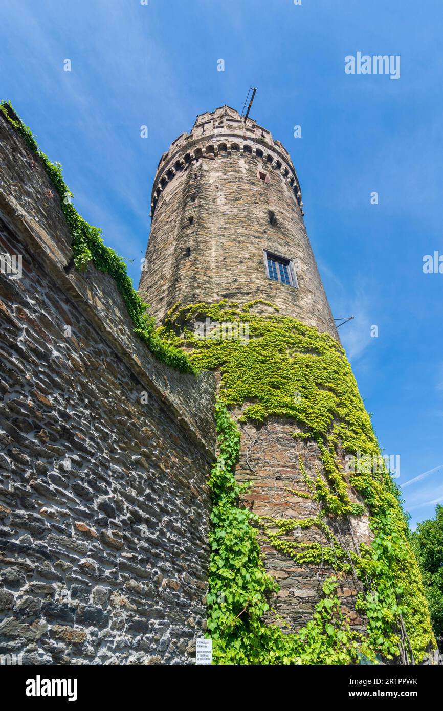 Defense Towers Of The Medieval Town Of Oberwesel In Rhine Valley, Germany  Stock Photo, Picture and Royalty Free Image. Image 85474711.