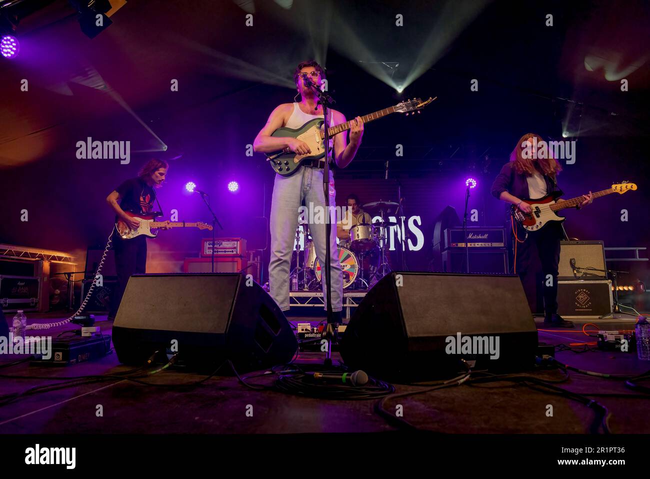 Brighton Beach, City of Brighton & Hove, East Sussex, UK. Vacations performing at Amazon LIve Music Stage, The Great Escape Festival 2023. 12th May 2023. Credit: David Smith/Alamy Live News Stock Photo