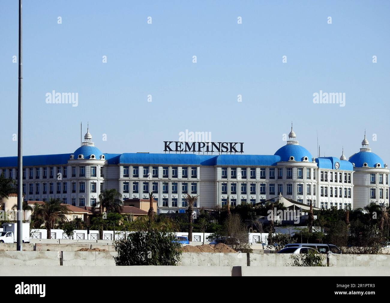 Cairo, Egypt, May 4 2023: Kempinski New Cairo Egypt, a luxury hotel management company headquartered in Geneva, Switzerland. Founded in Berlin in 1897 Stock Photo