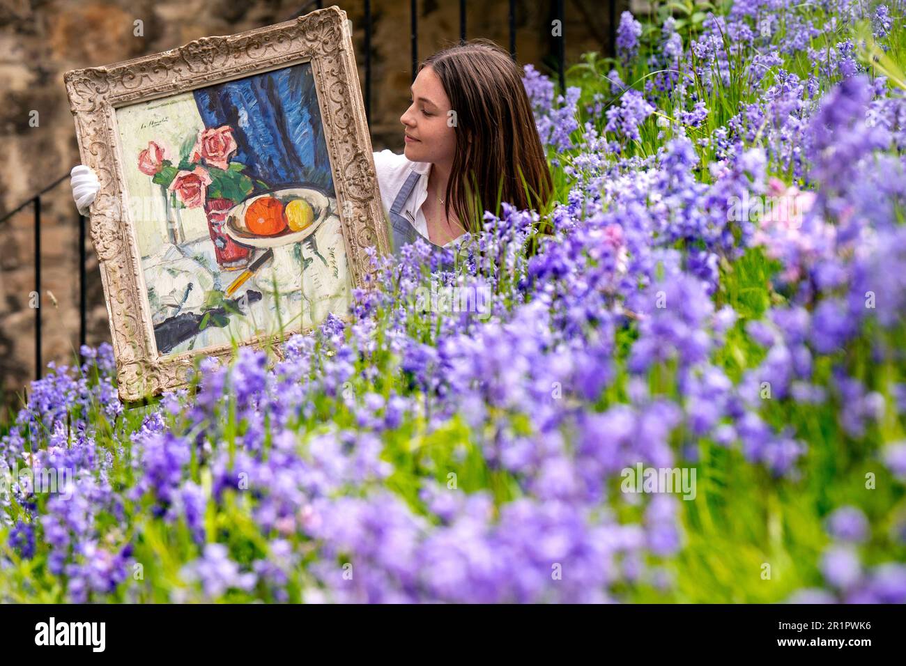 Viewing assistant and History of Art student Emma Scarr Hall takes a