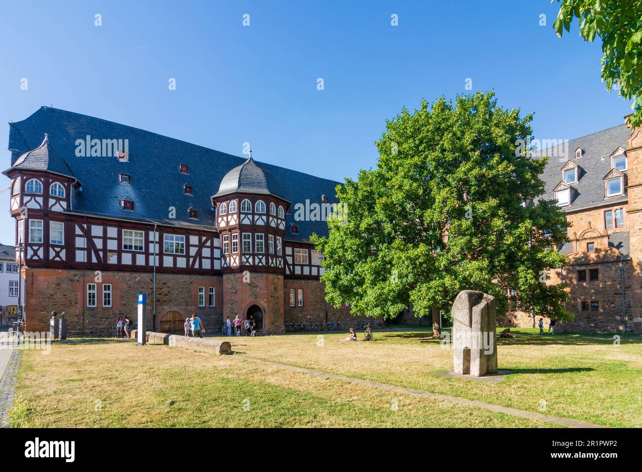 Gießen, Neues Schloss (New Castle) in Lahntal, Hesse, Germany Stock Photo