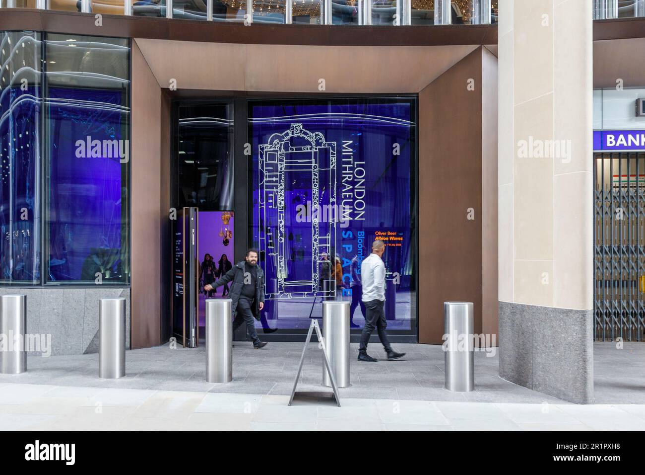 The London Mithraeum in the Bloomberg building in Walbrook, London, UK Stock Photo