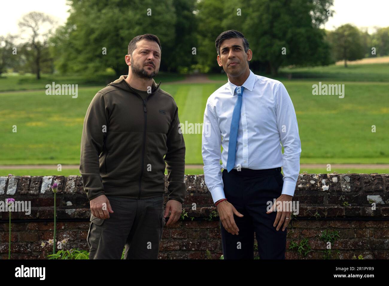 Prime Minister Rishi Sunak Meeting Ukrainian President Volodymyr Zelensky At Chequers The 3460