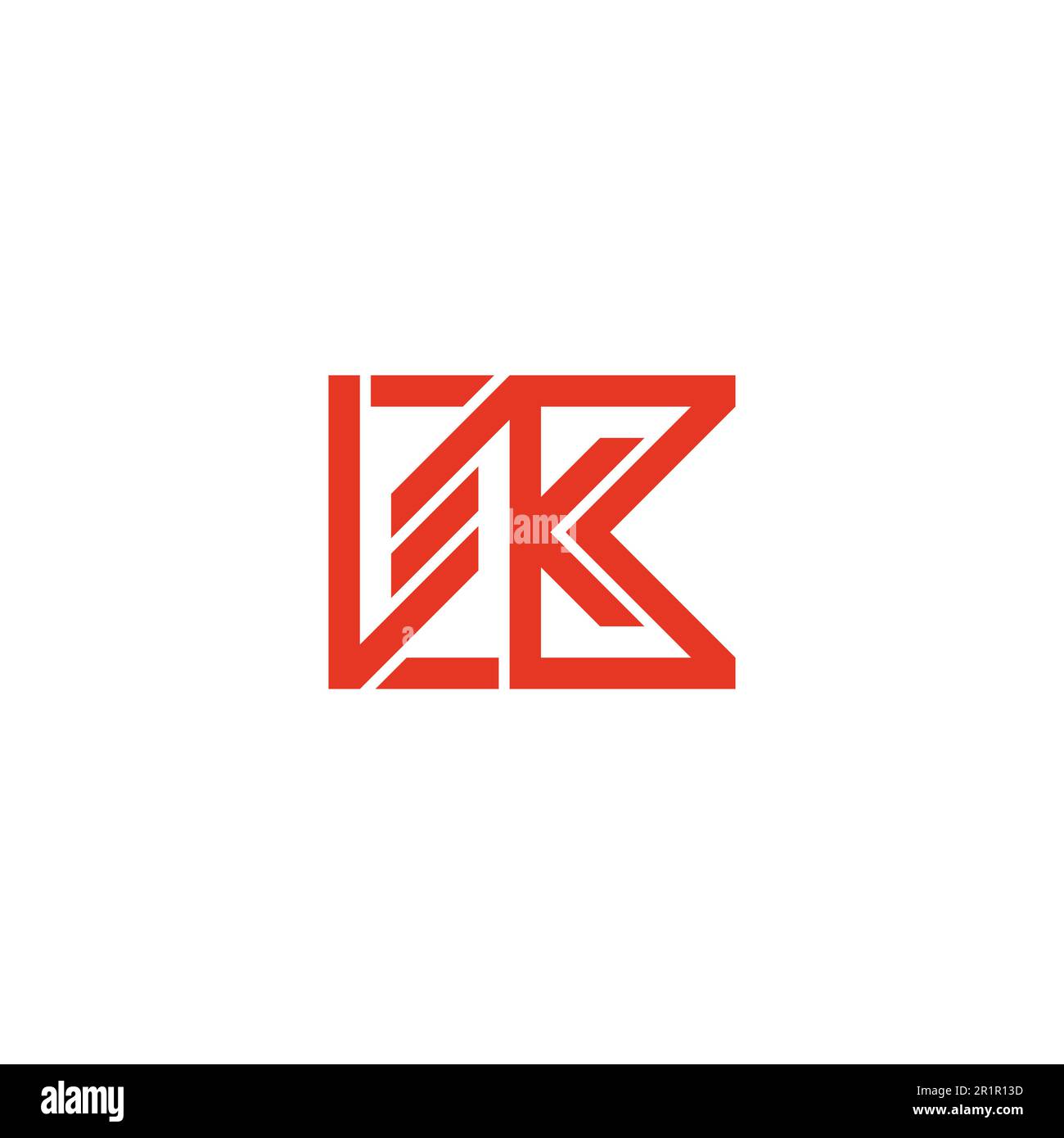 letter ck stripes linear geometric logo vector Stock Vector