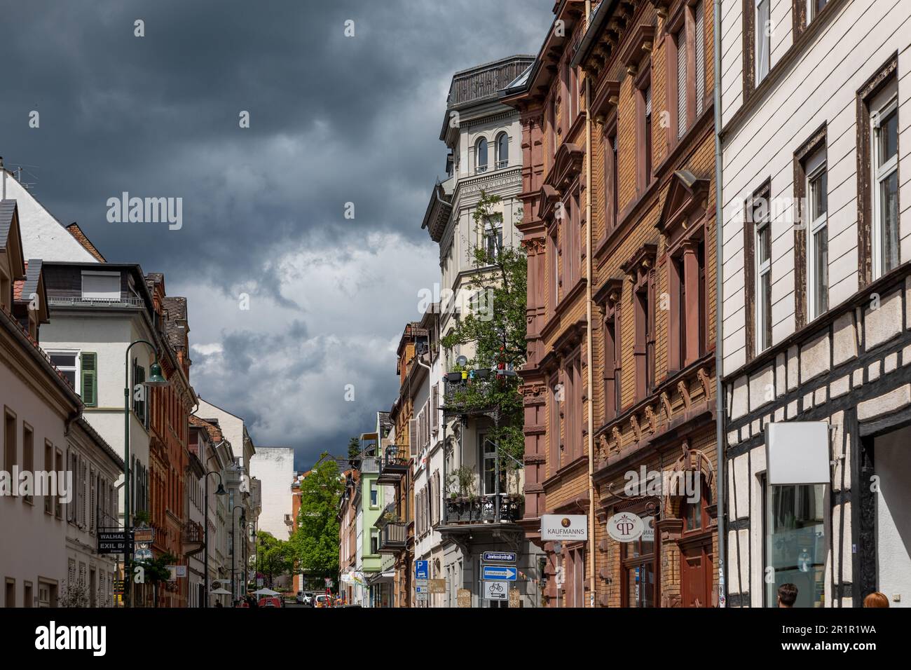 Wiesbaden, Germany May 6, 2023 view to old historic Nerostrasse