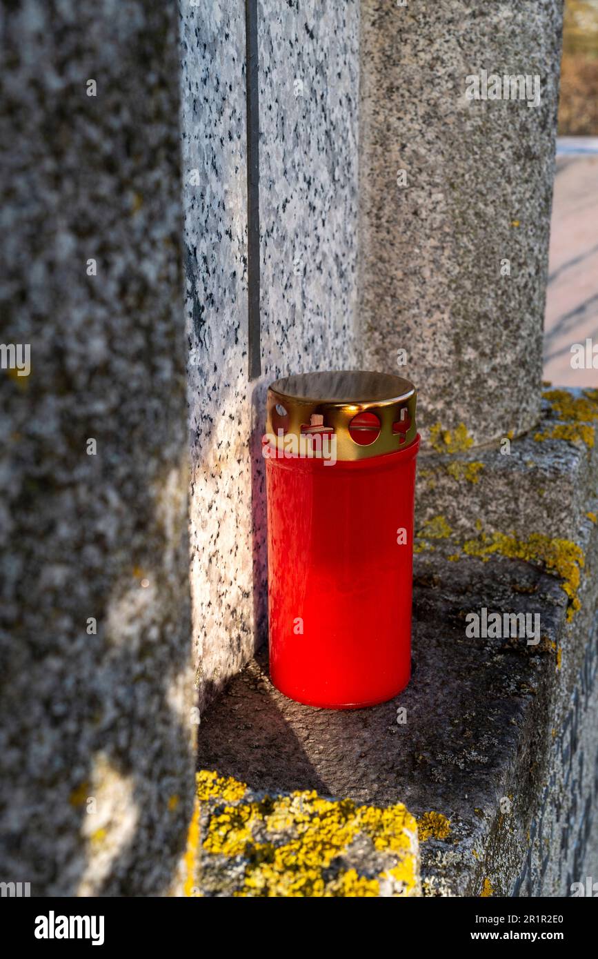 Cemetery, Remembrance, Candle, Grave light Stock Photo Alamy