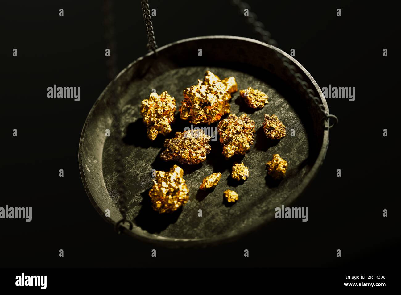 Weighing gold gold rush hi-res stock photography and images - Alamy