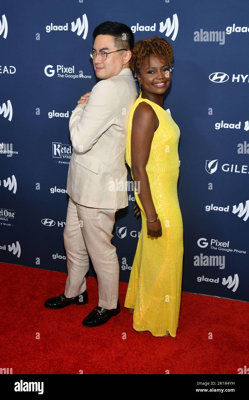 Bowen Yang and Karine JeanPierre Stock Photo Alamy