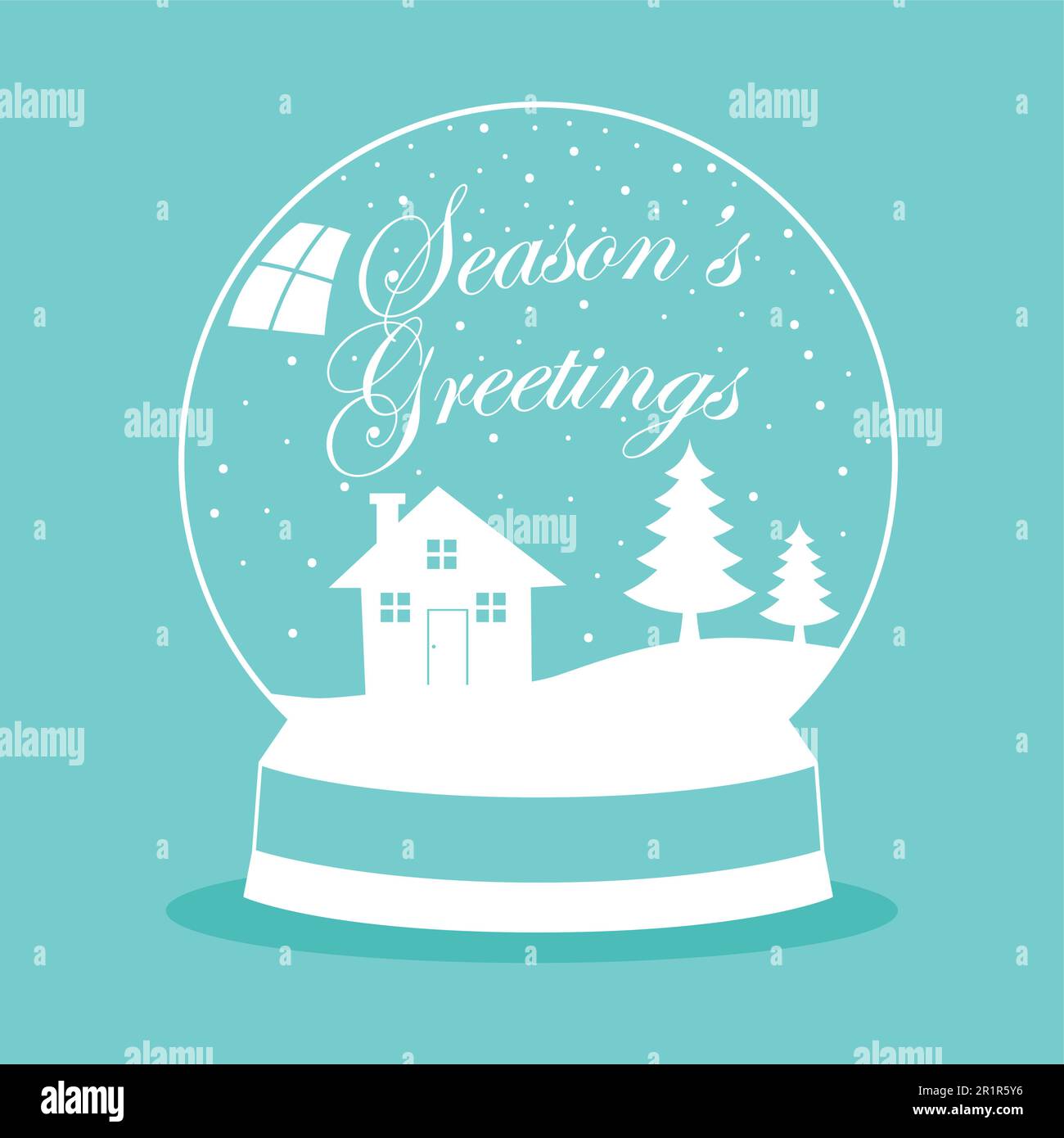 Simple graphic of a snow globe for Christmas theme Stock Vector Image & Art Alamy