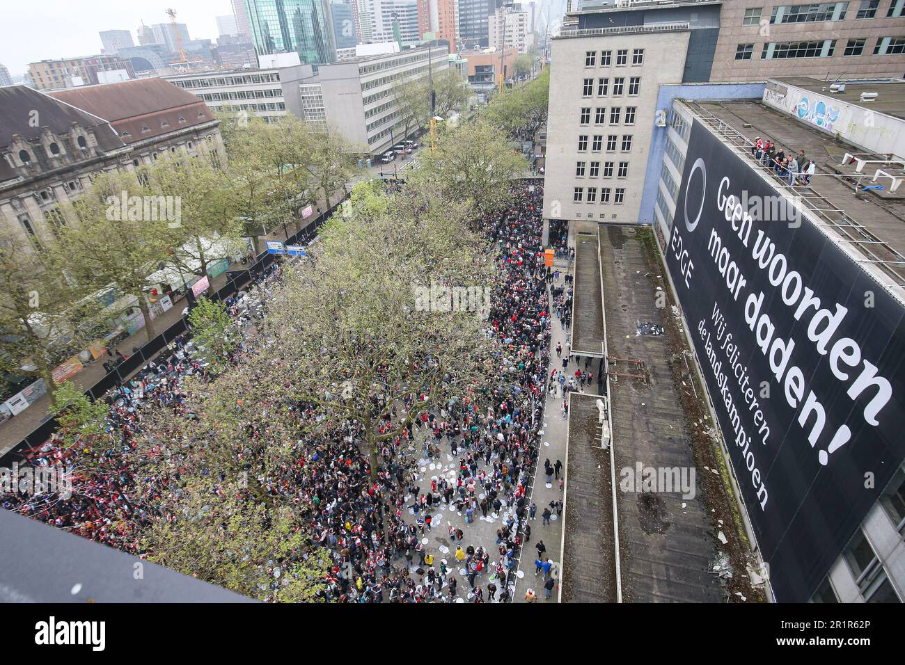 ROTTERDAM - Huldiging Feyenoord Coolsingel, Voetbal, Seizoen 2022/2023 ...