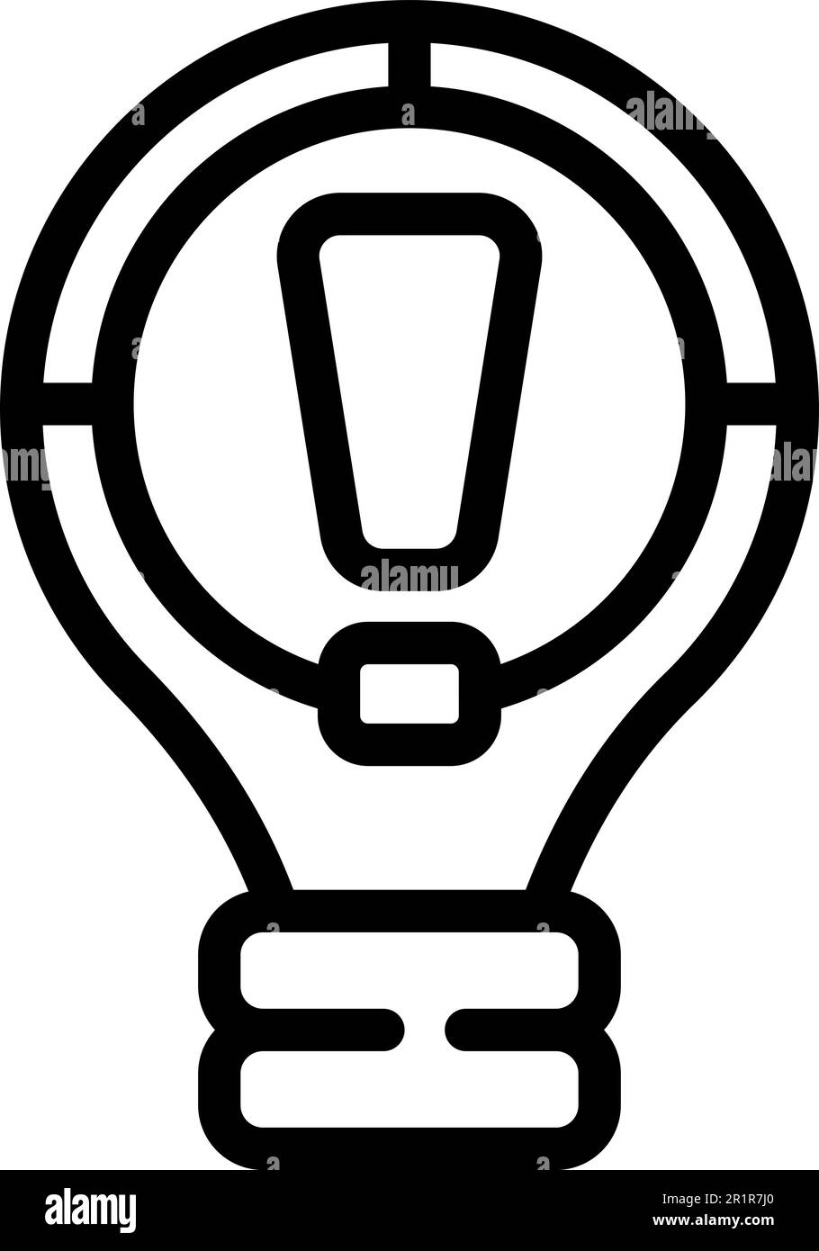 New bulb idea icon outline vector. Work laptop. Problem sad Stock Vector