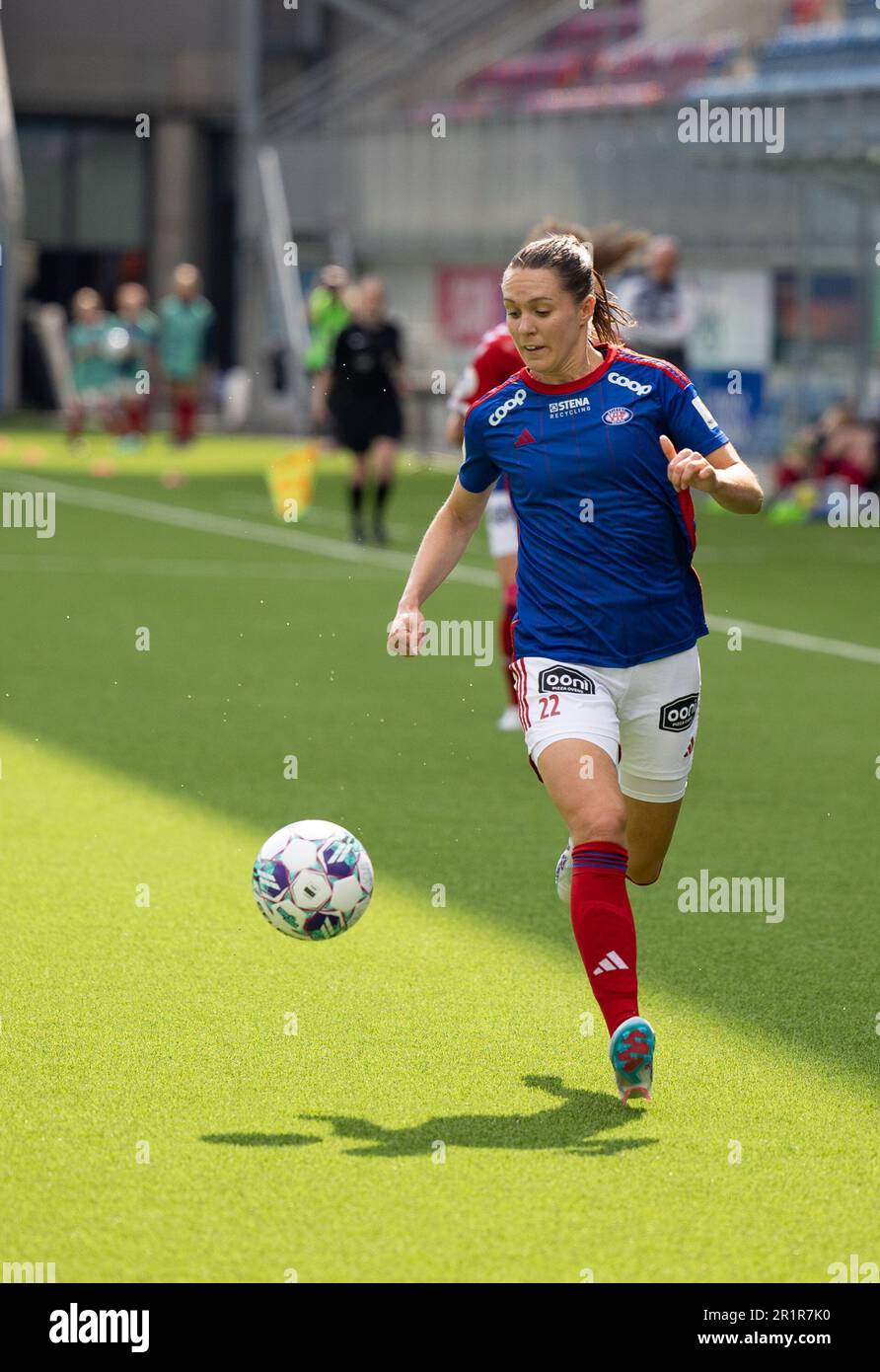 Oslo, Norway. 14th May, 2023. Oslo, Norway, May 14th 2023: Felicia Rogic (22 Valerenga) in action during the Toppserien league game between Valerenga and Lyn at Intility Arena in Oslo, Norway (Ane Frosaker/SPP) Credit: SPP Sport Press Photo. /Alamy Live News Stock Photo