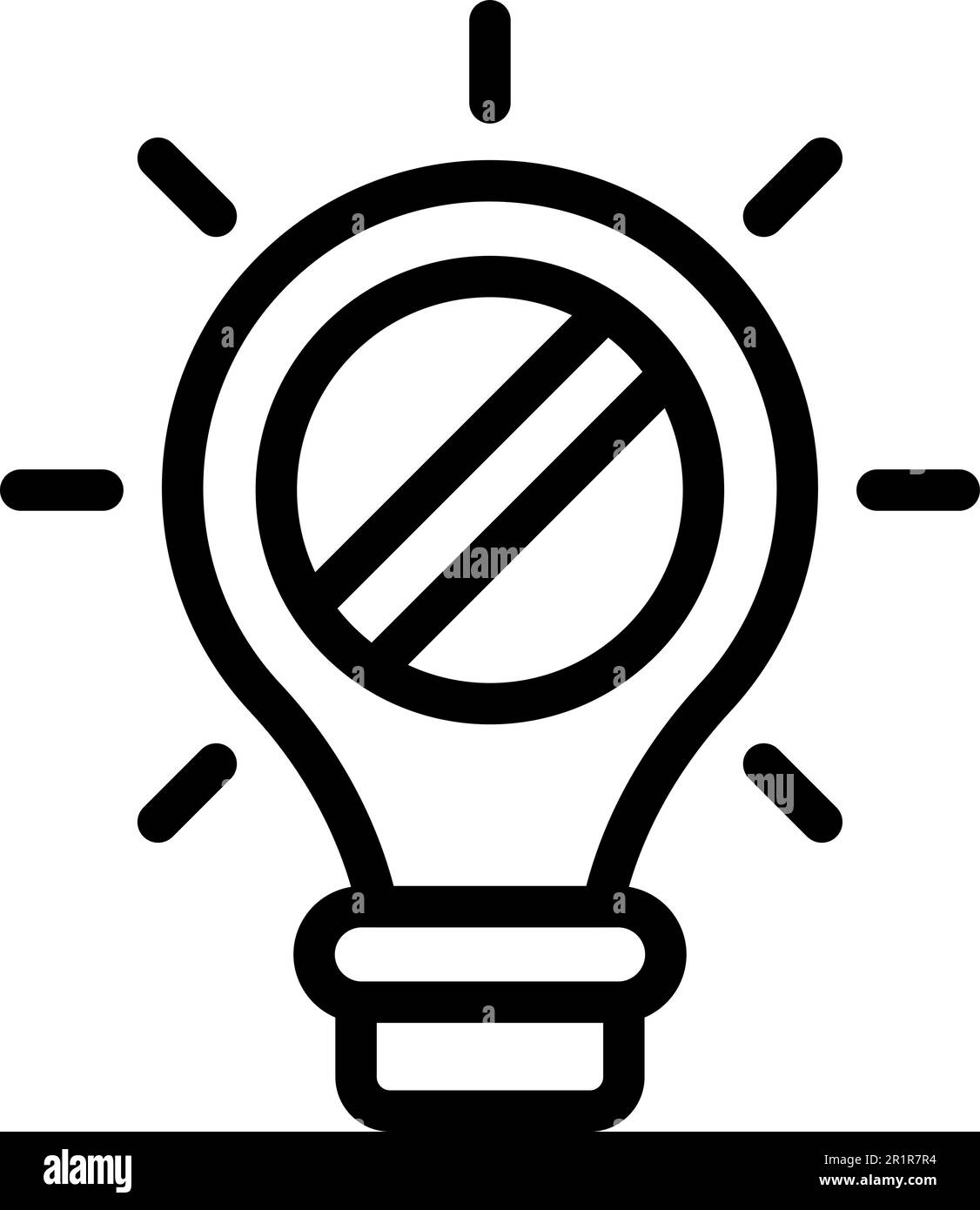 Bulb pill idea icon outline vector. Sad depression. Creative control Stock Vector