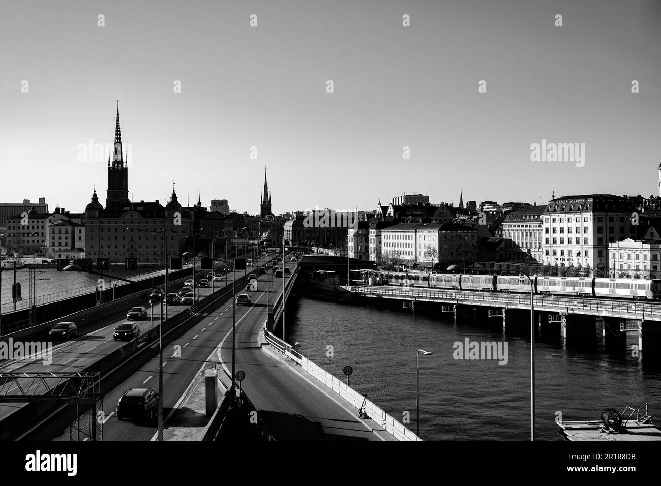 Road bridge over canal Black and White Stock Photos & Images - Alamy