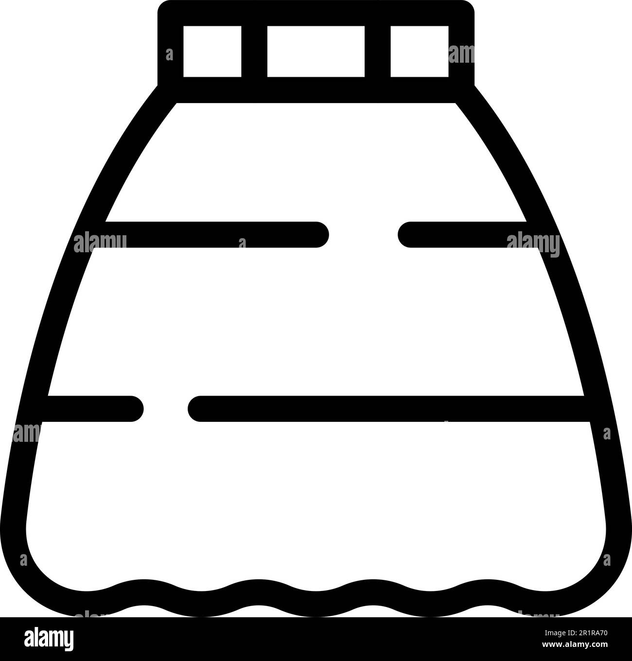 Black leather mini skirt Stock Vector Images - Alamy