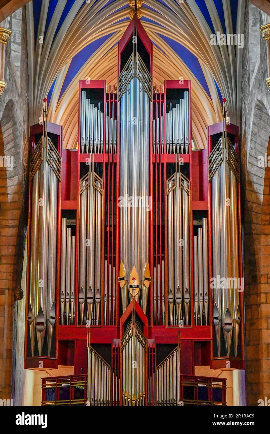 St Giles Cathedral Organ, Edinburgh, Scotland Stock Photo