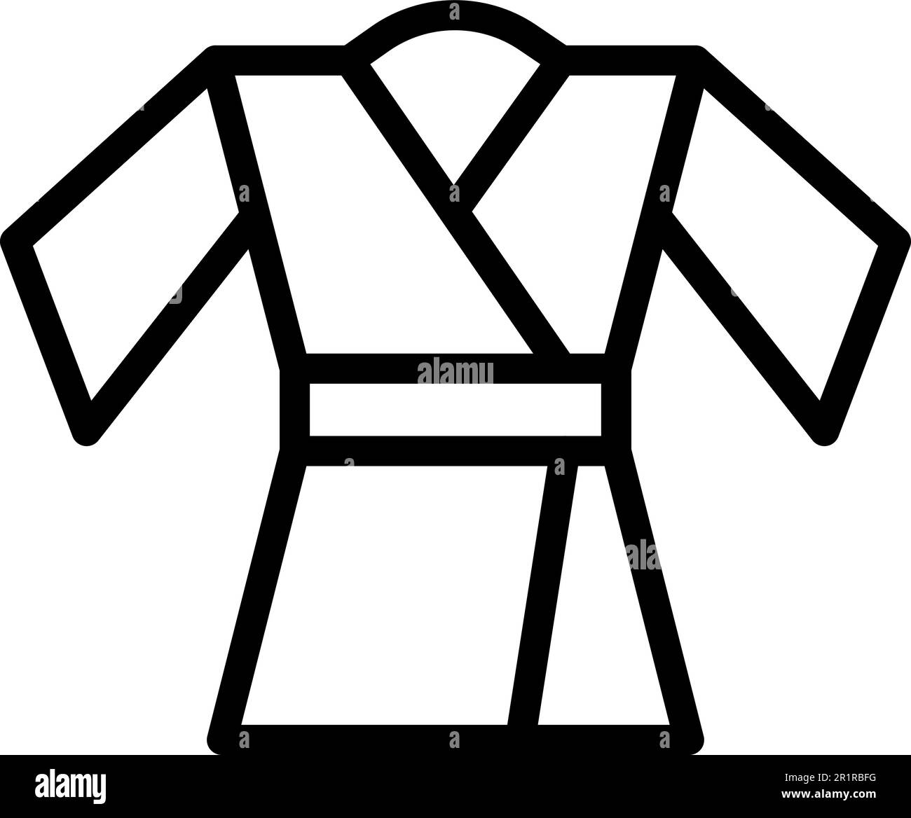 Karate gi isolated Stock Vector Images - Alamy