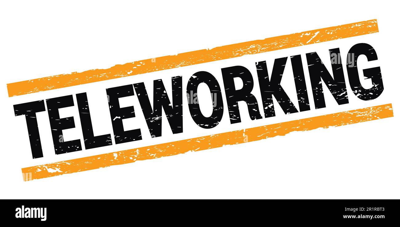 Teleworking stamp Cut Out Stock Images & Pictures - Alamy