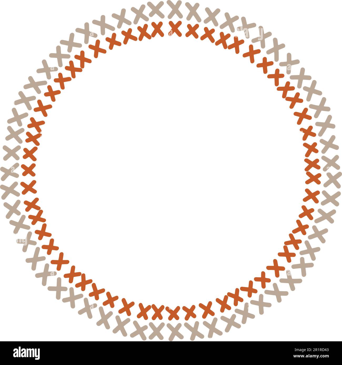 Circle frame round abstract border design shape icon for decorative ...