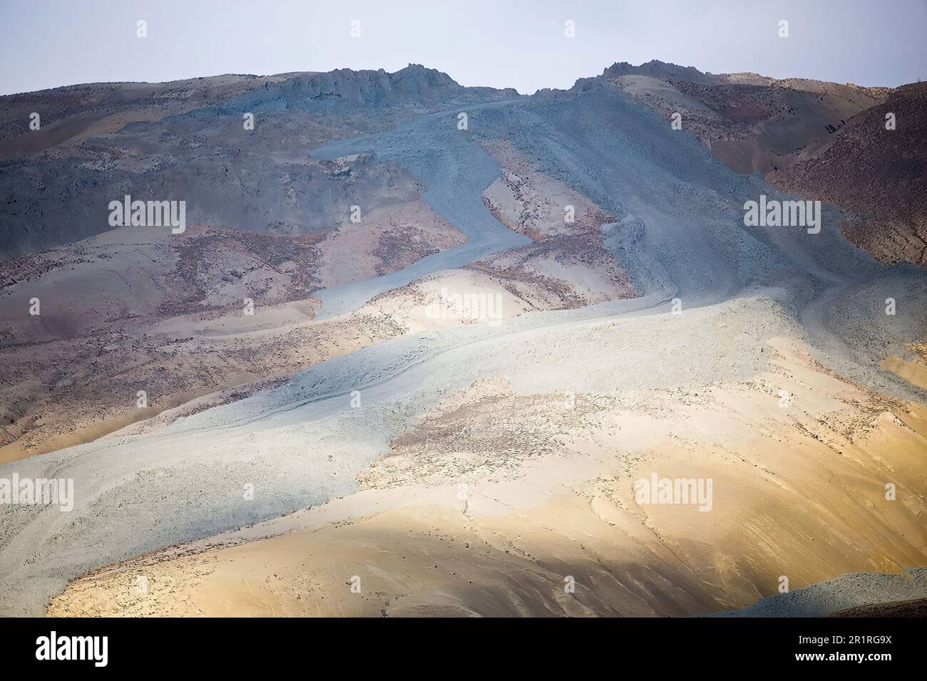 A land of mineral wealth (and smell) Stock Photo
