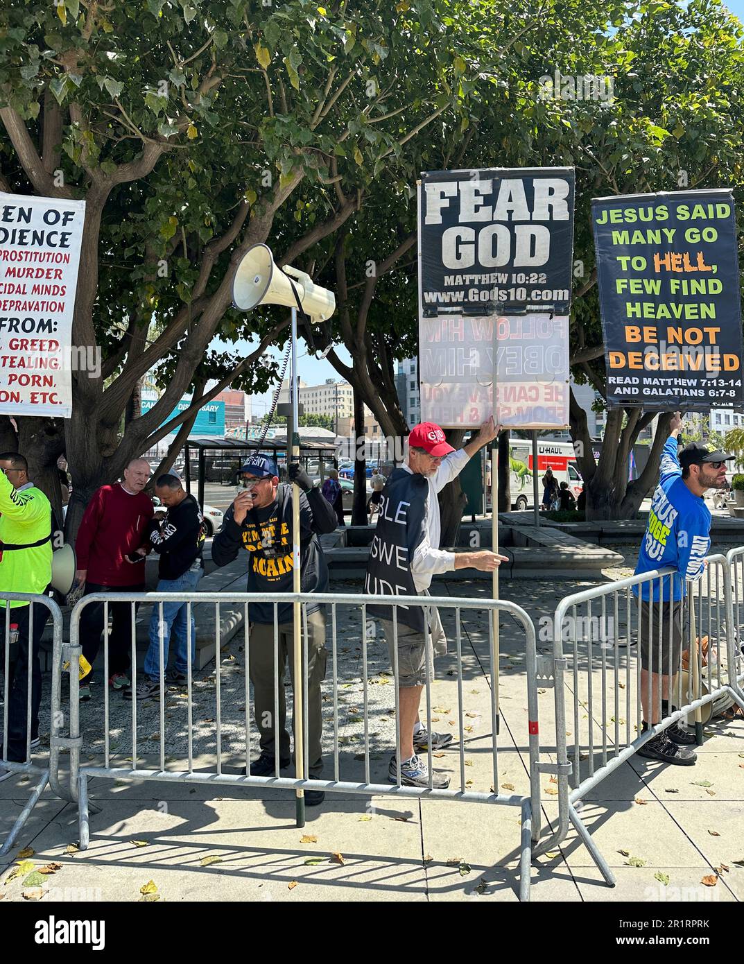 Los Angeles, USA. 23rd May, 2023. Anti Drag Protestors during the 2023 ...