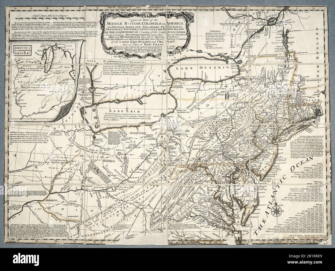 Delaware Colony Map 1638 - A General Map Of The Middle British Colonies In America Viz Virginia Maryland Delaware Pensilvania New Jersey New York Connecticut And 2R1RRE9