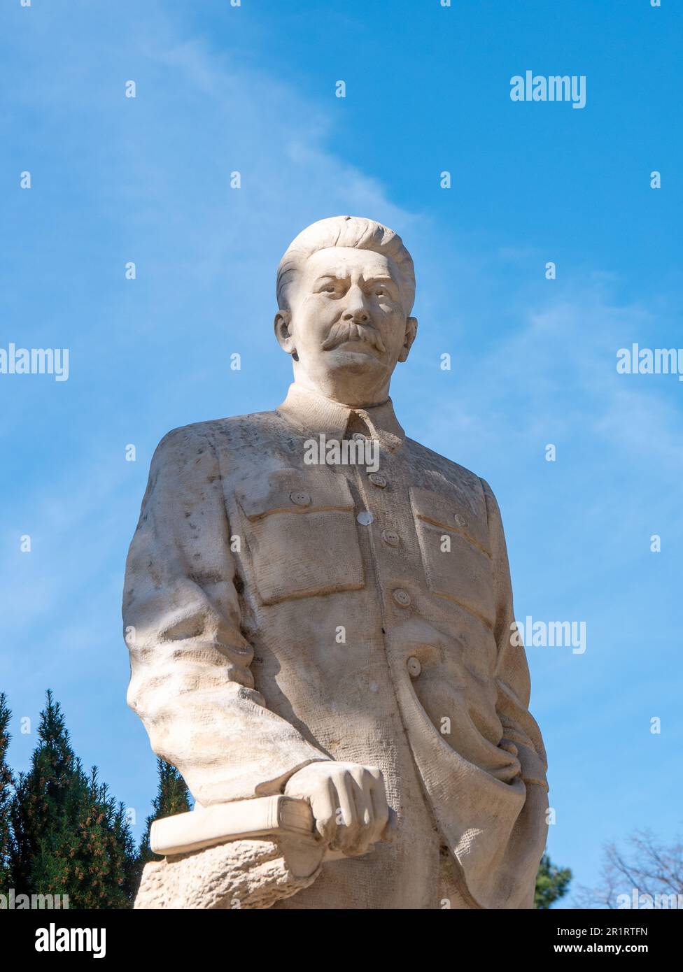 Statue of Stalin on display at the Stalin Museum in Gori, on a