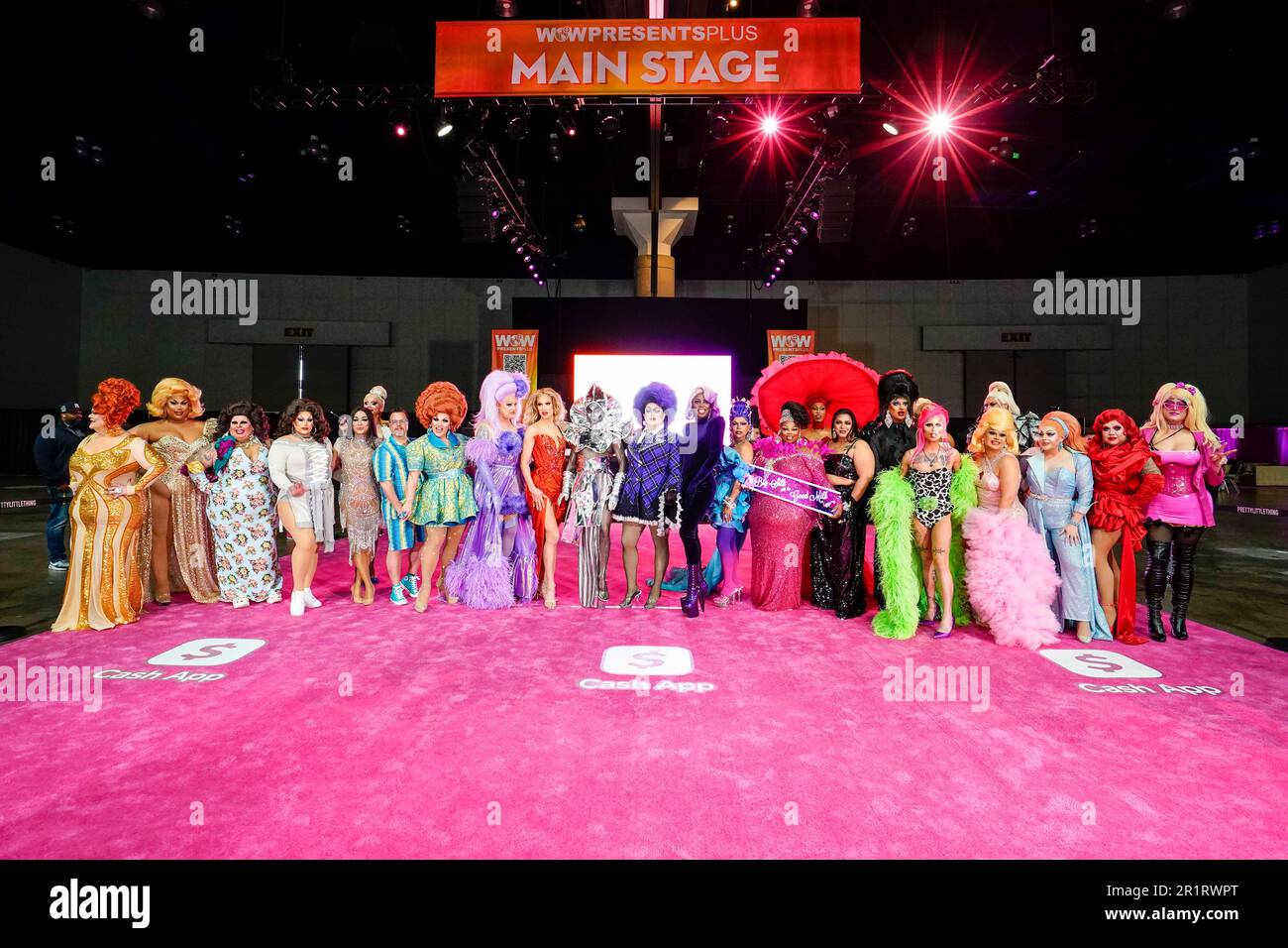 Los Angeles, USA. 23rd May, 2023. DragCon Drag Queens line up for the