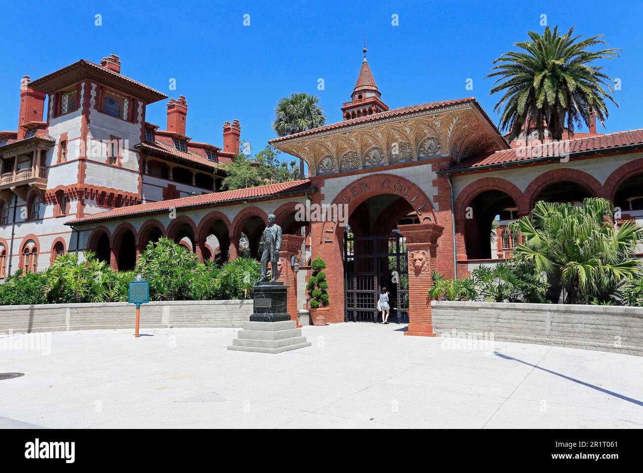 Flagler College, St. Augustine, Florida, USA, st augustine, saint augustine, street, old town, town, street, streets, tourists, attractions Stock Photo