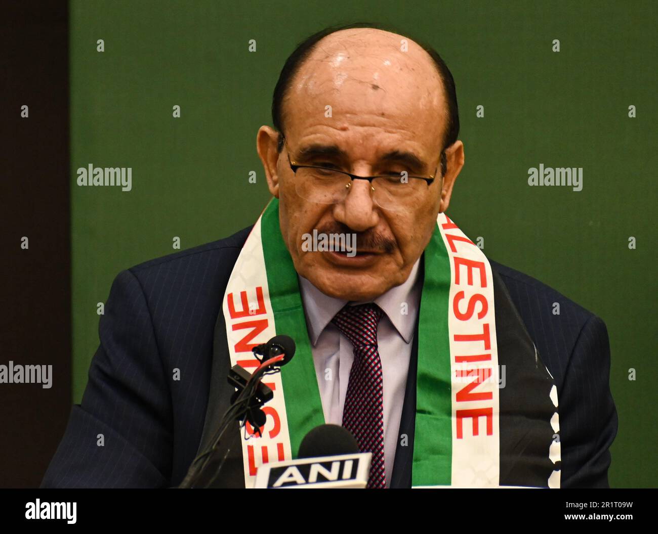 New Delhi, Delhi, India. 15th May, 2023. Adnan Abu Al Hija, Ambassador