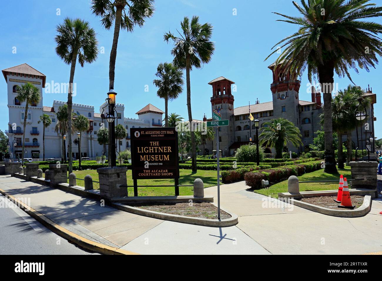 Lightner Museum, St. Augustine, Florida, USA, st augustine, saint augustine, street, old town, town, street, streets, tourists, attractions Stock Photo