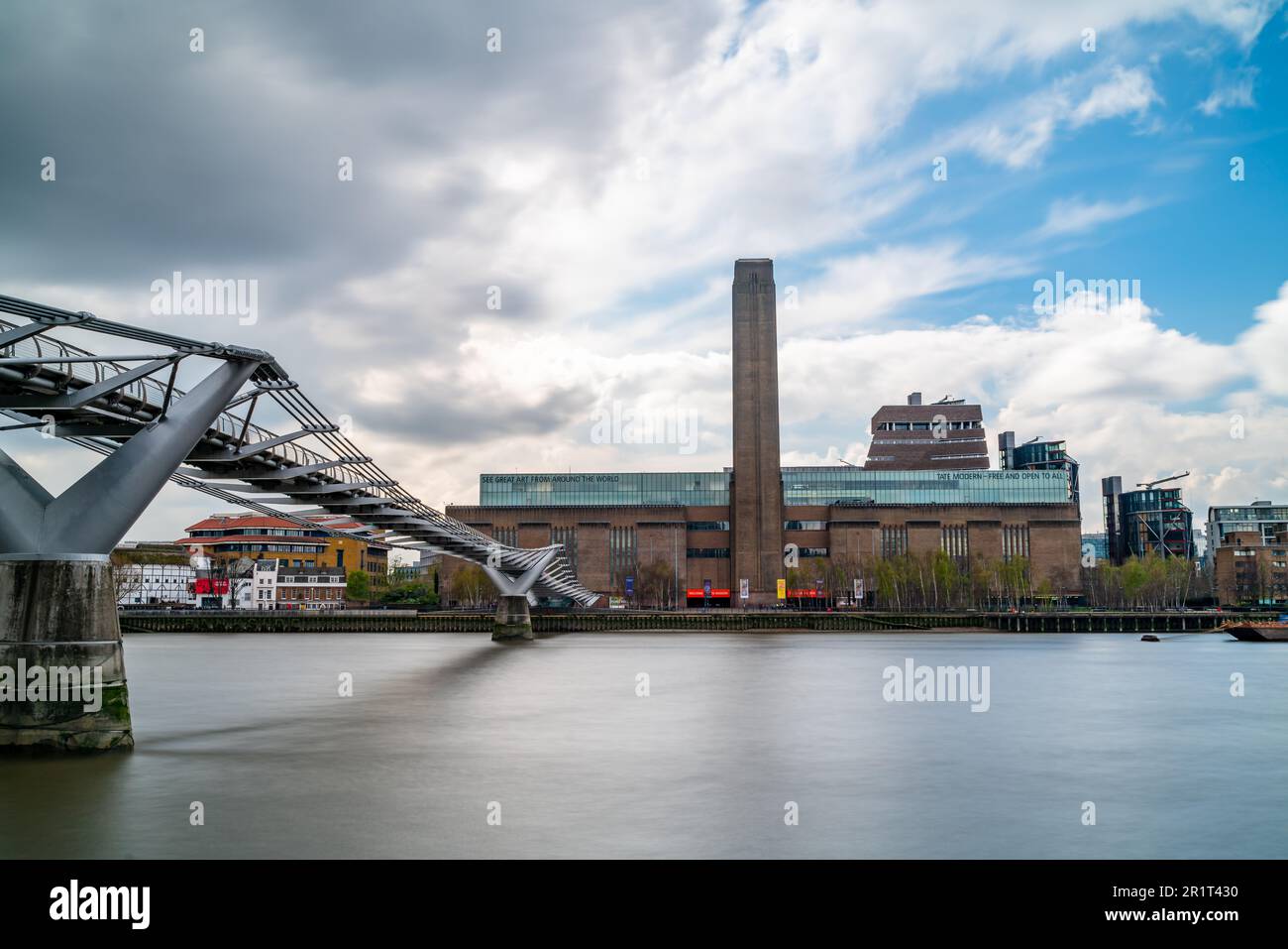 LONDON, UK APRIL 3, 2019 Exterior of Tate Modern, the renowned