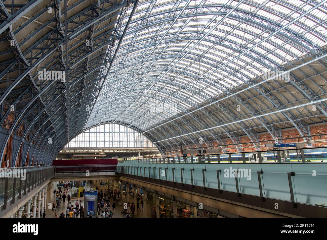 london-england-august-2022-view-of-the-upper-and-lower-level-of-st