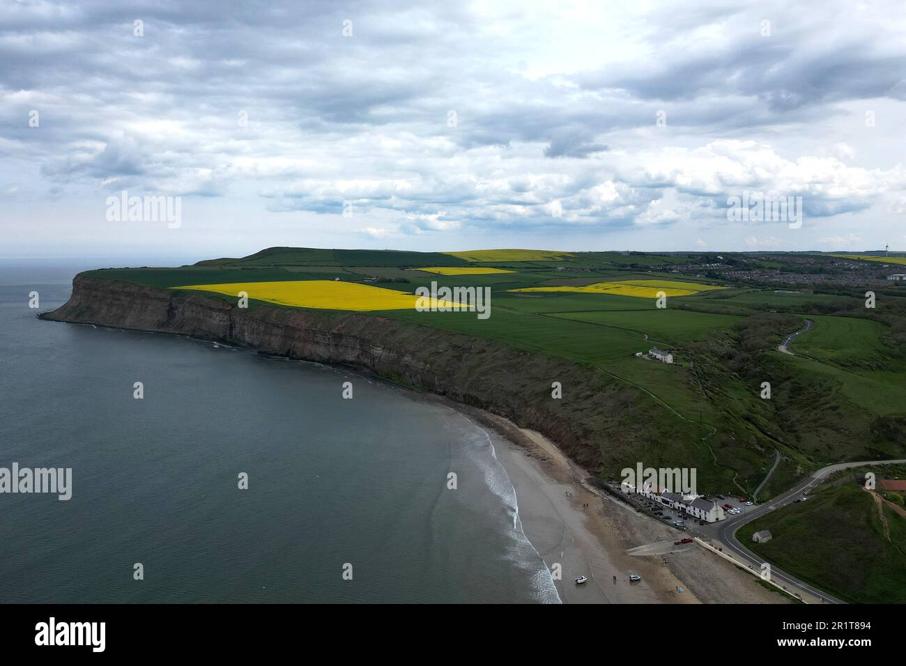 Aerial view yorkshire coast hi-res stock photography and images - Alamy
