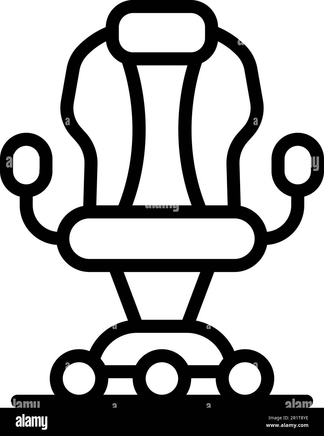 Gaming chair equipment icon outline vector. Home game. Computer